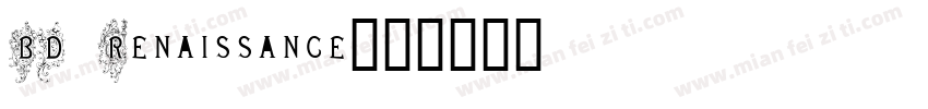 BD Renaissance字体转换